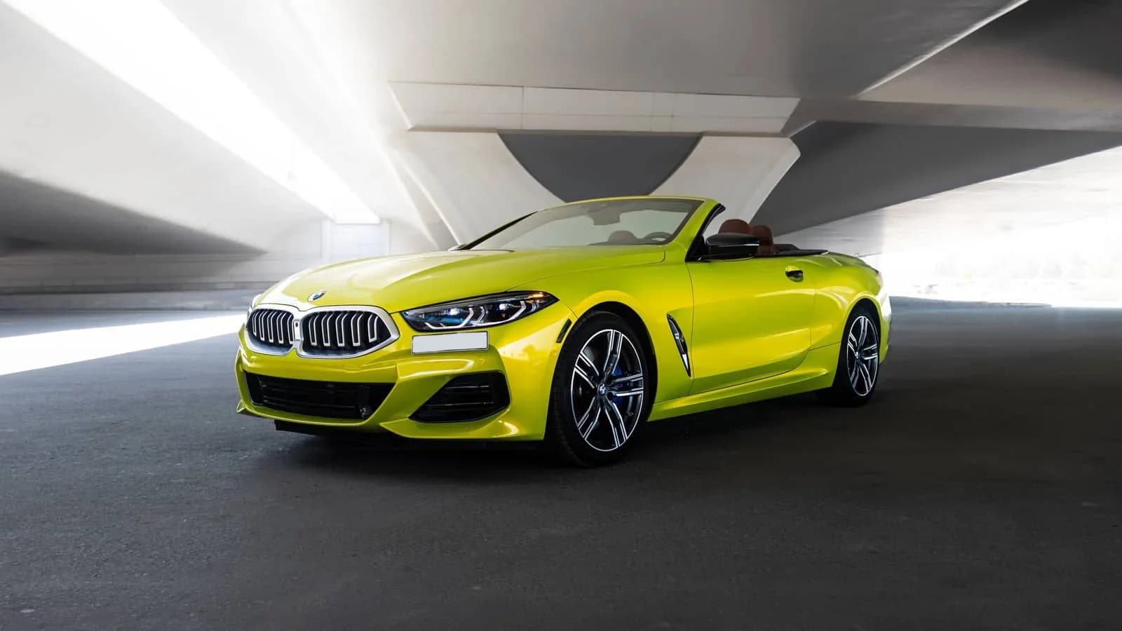 BMW 840 in Lime Green