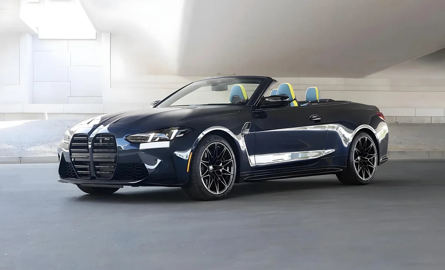 BMW M4 Convertible in Dark Blue