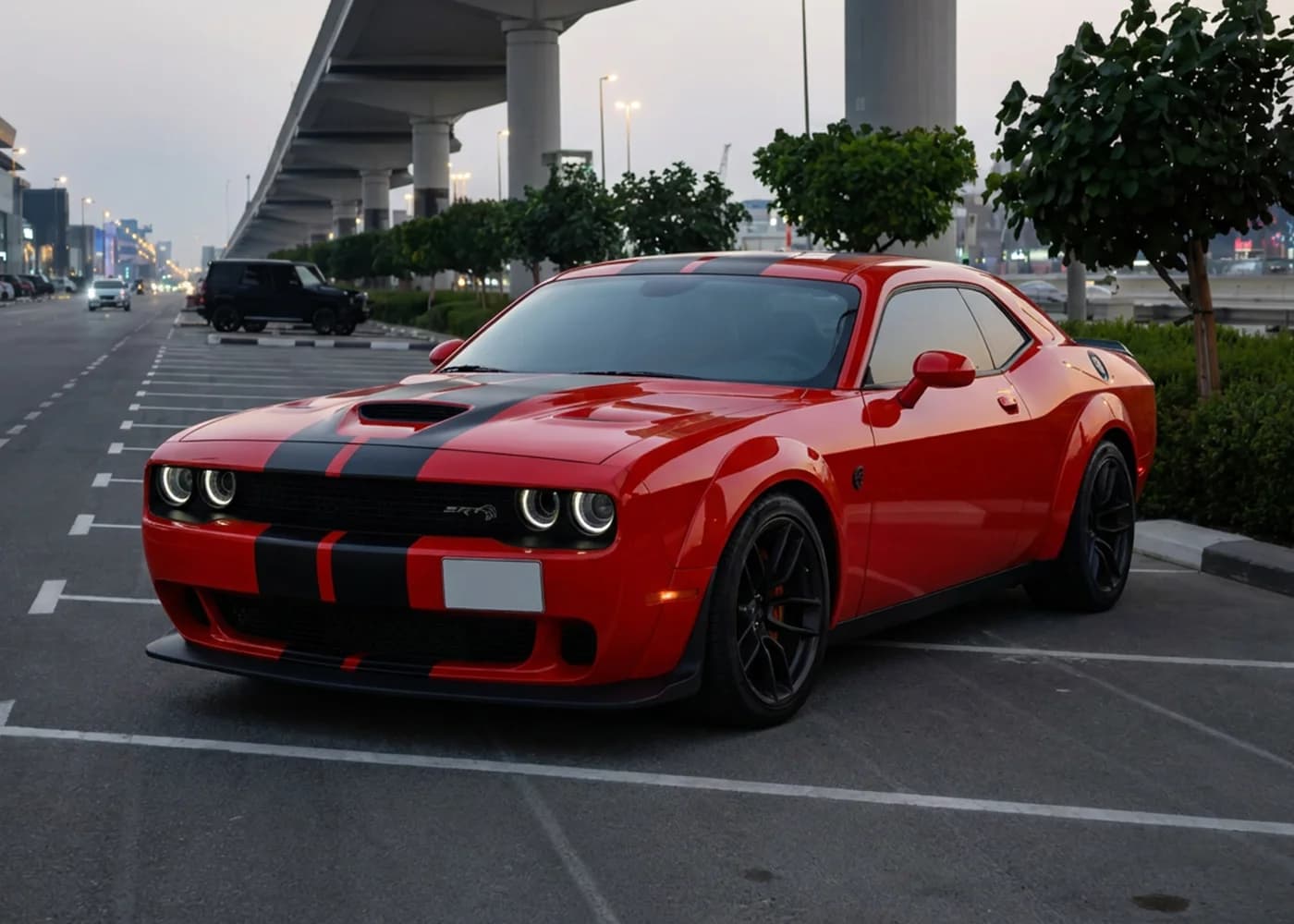 Dodge Challenger Hellcat in Red