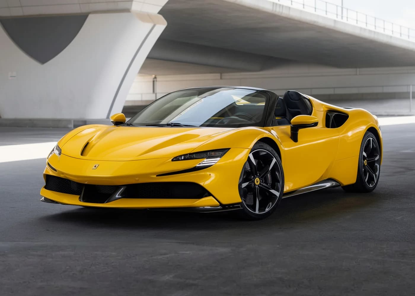 Ferrari SF90 in Yellow