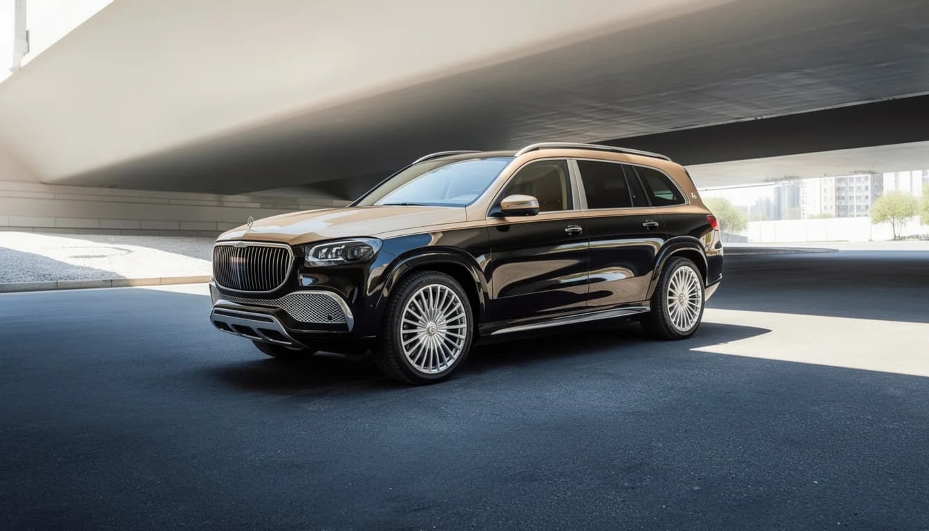 Mercedes-Benz GLS 600 in Black and Gold